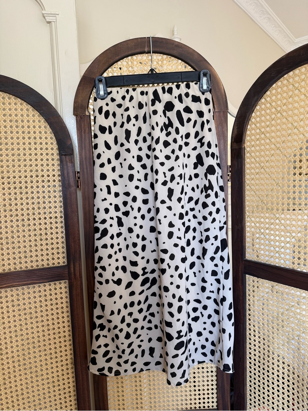 Japna Dalmatian Print Midi Skirt